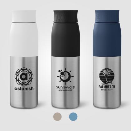 Majesty Recycled Stainless Steel Leakproof Lid Bottle &ndash; 590 ml