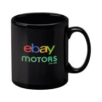 Cambridge Black Dye Sublimation Earthenware Mug