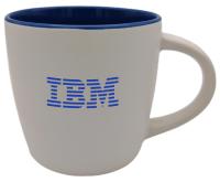 SOHO Matt White/Reflex Blue Ceramic Mug