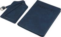 The Zani - Recycled PU passport holder and luggage tag
