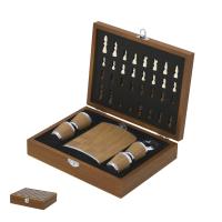Fleet Hip Flask Set - NATURAL