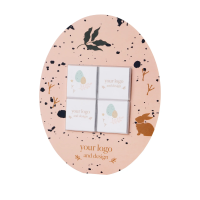 SET OF SQUARE CHOCOLATES IN A SHAPE ENVELOPE - EGG