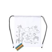 Wizzy Drawstring Bag - WHITE