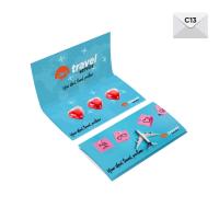 SET OF CHOCOLATES 3 HEARTS ENVELOPE