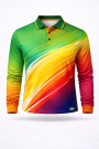 RPET LONG SLEEVE SUBLIMATED POLO SHIRT