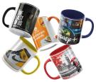 Cambridge Colour-Burst Dye Sublimation Earthenware Mug.