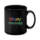 Cambridge Black Dye Sublimation Earthenware Mug