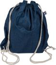 The Dex - Recycled denim drawstring bag