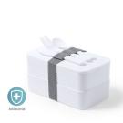 Fandex Antibacterial Lunch Box - WHITE