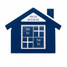 SET OF SQUARE CHOCOLATES IN A SHAPE ENVELOPE - HOUSE