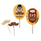 CHOCOLATE LOLLIPOP MOUSTACHE
