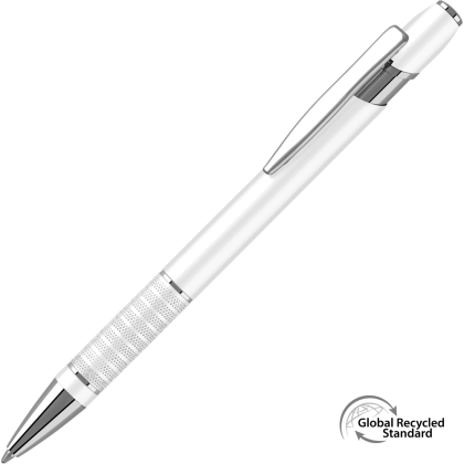 Bella Metal GRS Recycled Ballpen - White