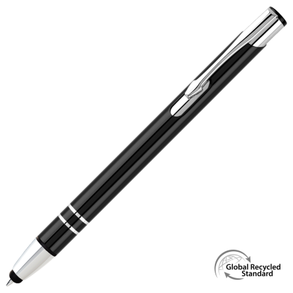Electra GRS Recycled Metal Touch Stylus Ballpen - Black