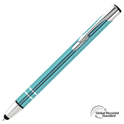 Electra GRS Recycled Metal Touch Stylus Ballpen - Light Blue