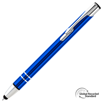 Electra GRS Recycled Metal Touch Stylus Ballpen - Dark Blue