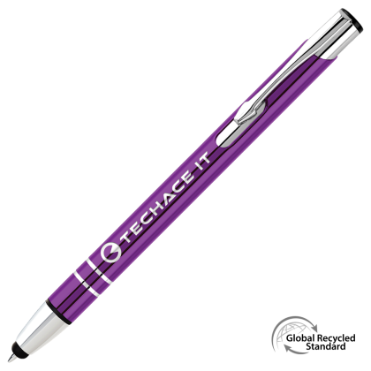 Electra GRS Recycled Metal Touch Stylus Ballpen - Purple