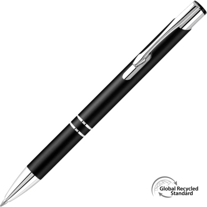 Electra Classic Satin GRS Recycled Metal Ballpoint Pen - Black