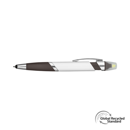 Spectrum Hi Max 2 in 1 Highlighter GRS Recycled Ballpen - Black