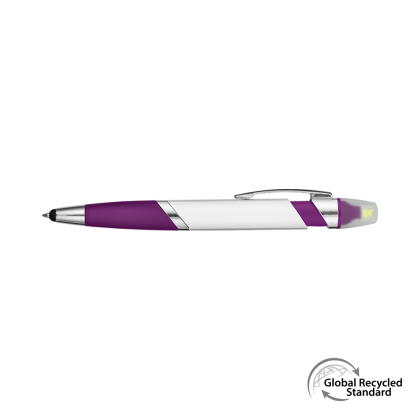 Spectrum Hi Max  2 in 1 HighlighterGRS Recycled Ballpen - Purple