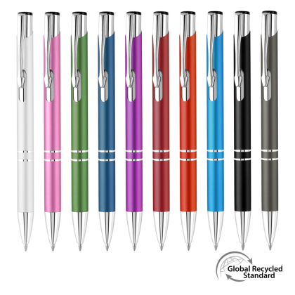 Electra Classic Satin GRS Recycled Metal Ballpoint Pen