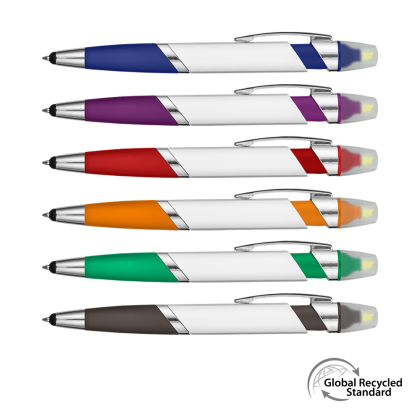 Spectrum Hi Max 2 in 1 Highlighter GRS Recycled Ballpen