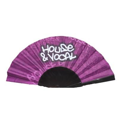 Breeze Fan Transparent With Silver Glitter