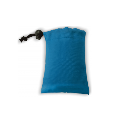 Non Woven Pouch with Lock Toggle - Cyan