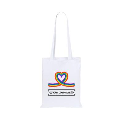 Rainbow Cotton Bag - Coloured - Heart