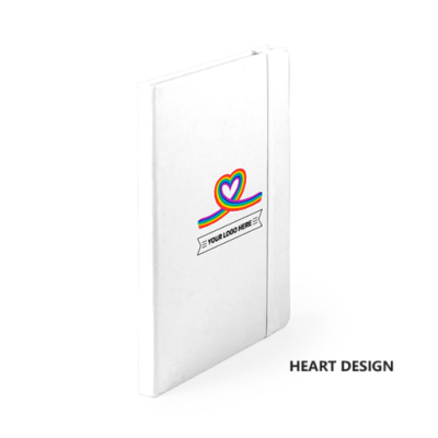 Rainbow Malta Notebook - Heart