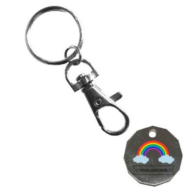Rainbow Metal Trolley Coin - Rainbow