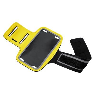 Sports Arm Band with Phone Holder - Yellow