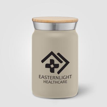Nordic - 265 ml Double Wall Copper-Lined Stainless Steel Tumbler with Bamboo Lid