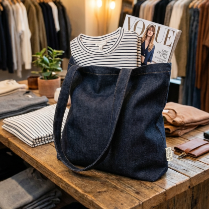 JIVI Recycled Denim Tote