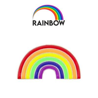 Rainbow Soft Enamelled Pin Badges-25mm