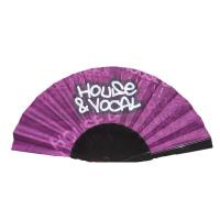 Breeze Fan Transparent With Silver Glitter