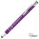Electra GRS Recycled Metal Touch Stylus Ballpen - Purple