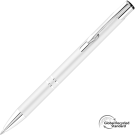 Electra Classic Satin GRS Recycled Metal Ballpoint Pen - White