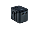 Verbatim 2-Port USB-A Universal Travel Adapter