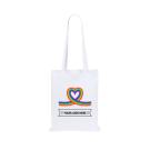 Rainbow Cotton Bag - Coloured - Heart