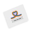 Rainbow Microfibre Lens Cloth - Heart