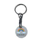 Rainbow Plastic Trolley Coin - Printed - Rainbow