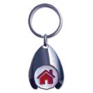 Wishbone Trolley Coin Keyring - Enamelled