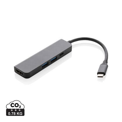 Terra RCS recycled aluminium hub with HDMI input