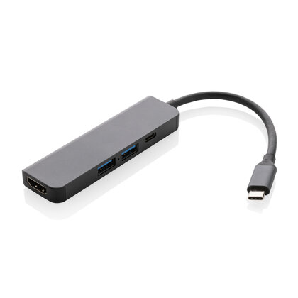 Terra RCS recycled aluminium hub with HDMI input