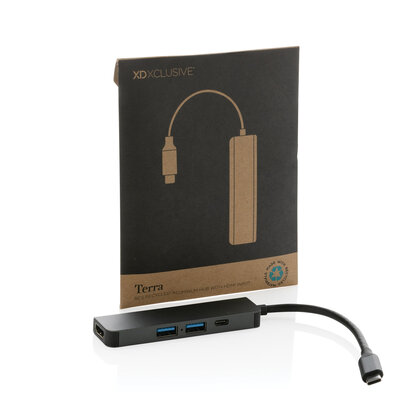 Terra RCS recycled aluminium hub with HDMI input