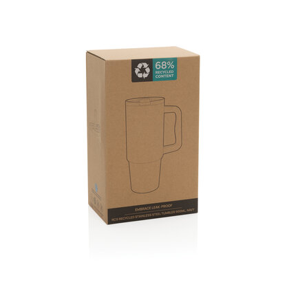 Embrace Leakproof RCS recycled stainless steel tumbler 900ml