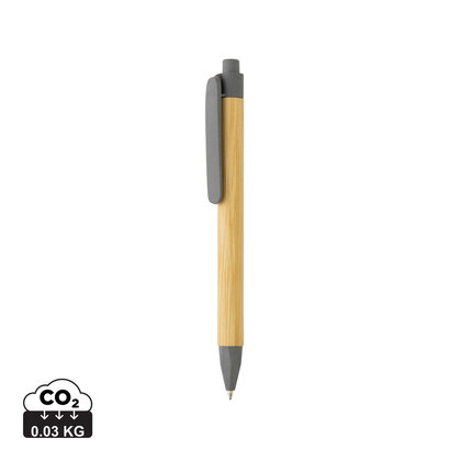 Write responsible recycled paper barrel pen