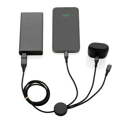 Terra 60W RCS recycled aluminium 120cm 6-in-1 cable