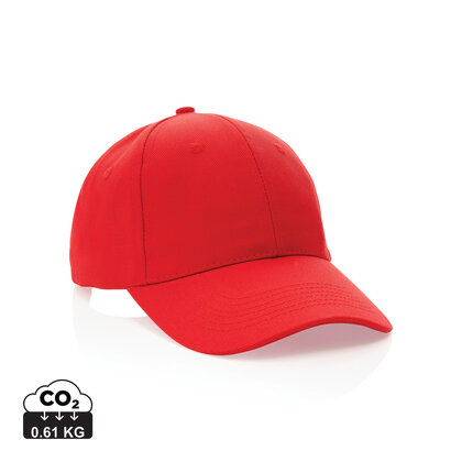 Impact 6 panel 280gr Recycled cotton cap with AWARE&trade; tracer