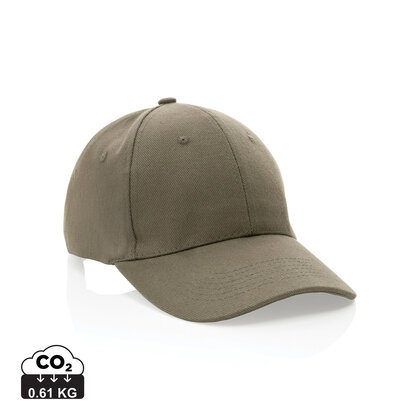 Impact 6 panel 280gr Recycled cotton cap with AWARE&trade; tracer